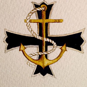 Naval Collection: Religious calligraphy by Tess Cooling